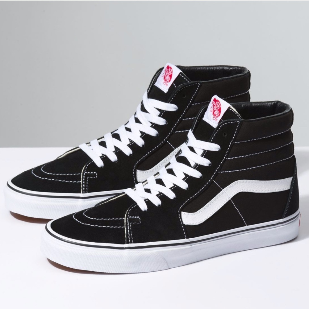 Vans Black and White Sk8-Hi Women's High-Top Sneakers